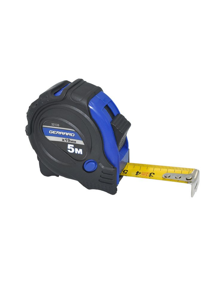 Рулетка 5мх19мм резиновый корпус 22133 Gerrard (315557349)
