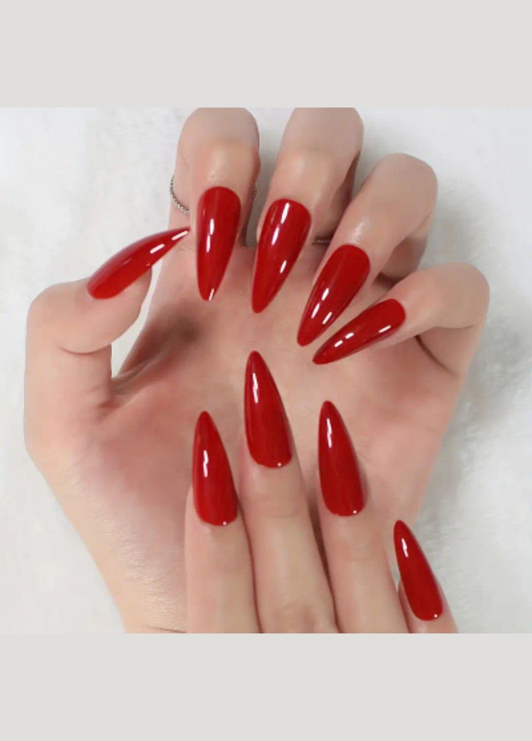Набори накладных ногтей в комплекте с двухсторонним скотчем - Red Stiletto Nails (304996714)