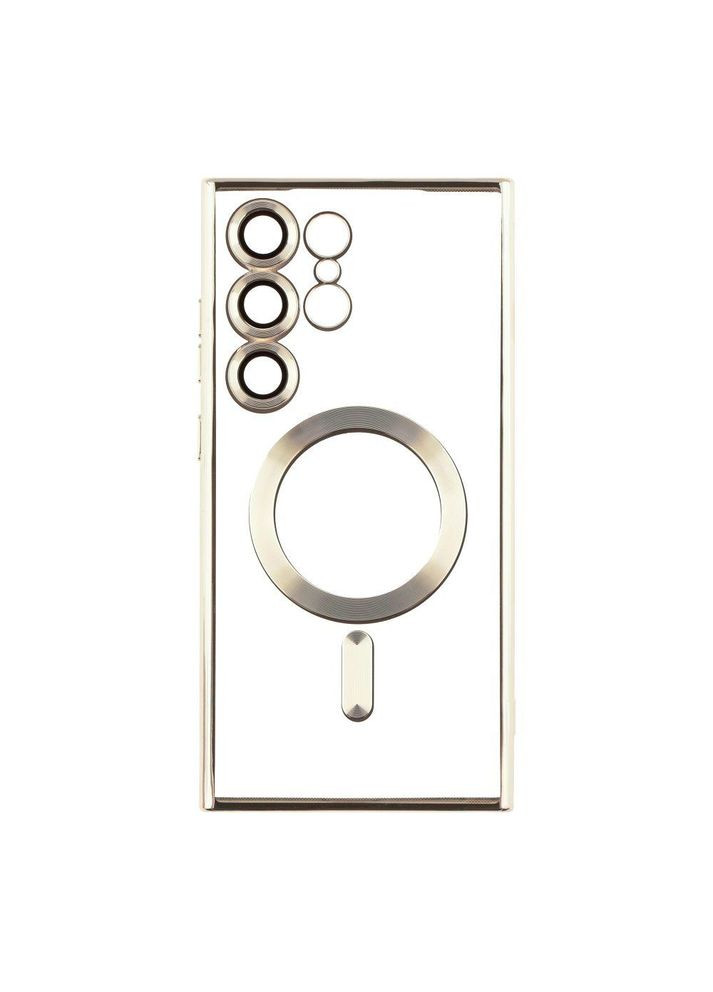 Чехол TPU Metallic with Magsafe для Samsung Galaxy S24 Ultra (S928) Silver Wave (315871686)