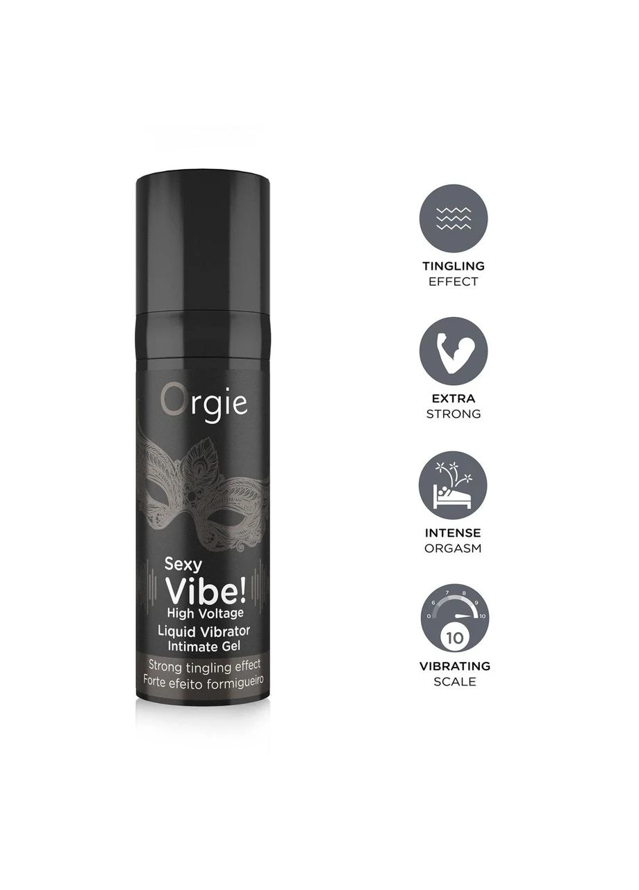 Рідкий вібратор Sexy Vibe! High Voltage, 15 мл, ефект мурашок + дуже потужна вібрація Orgie (401284341)
