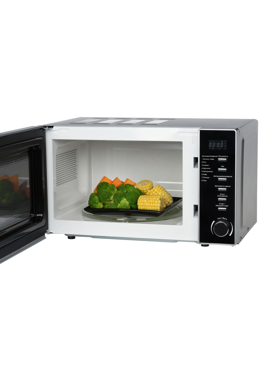 Мікрохвильова піч, 20л, електр.керув., 700Вт, дисплей, відкр.ручкою, сріблястий Ardesto (344558102)
