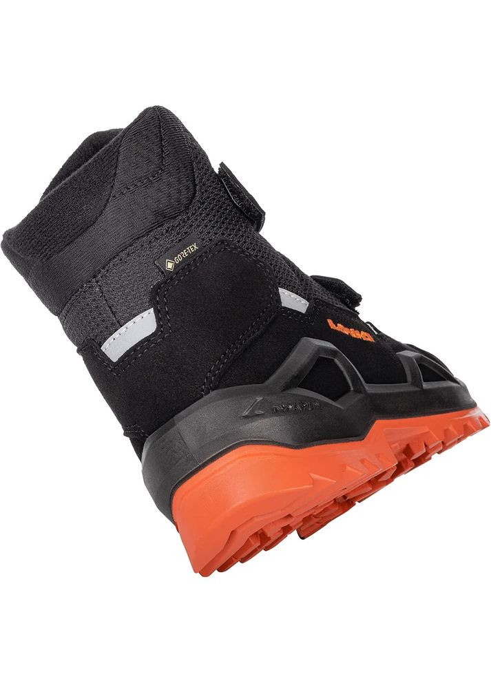 Черевики Milo Evo GTX Mid Junior Чорний-Помаранчевий Lowa (365308012)