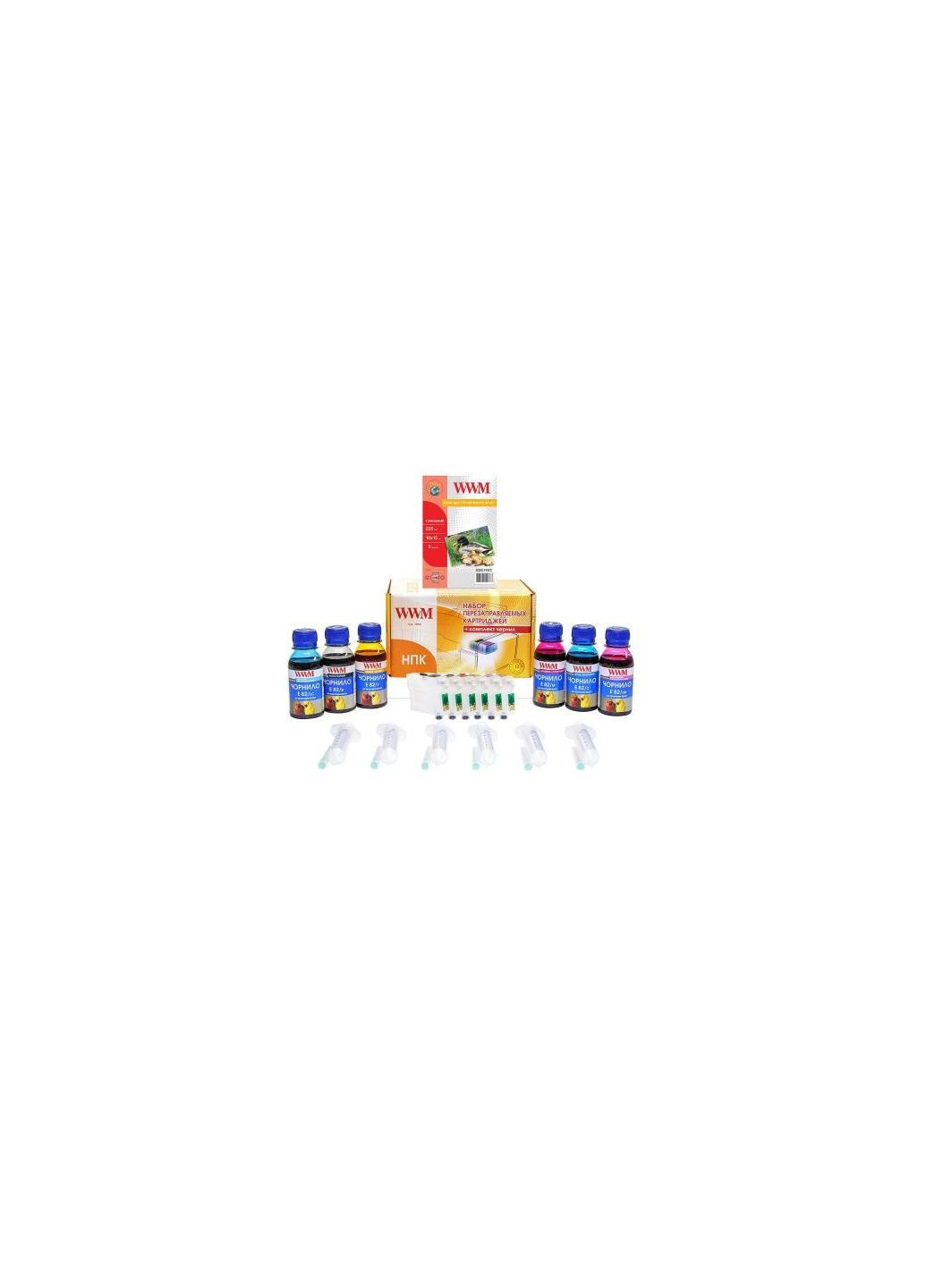 Комплект перезаправляемых картриджей (RC.T082T) WWM Epson R270/615/T50/59/TX700W/TX710W (370019591)