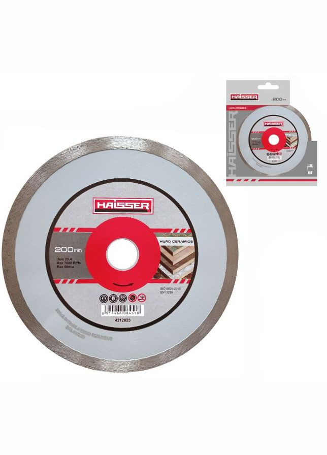 Диск бриллиантовый Hurd ceramics 180х1.8х10х25.4 Haisser (315551524)