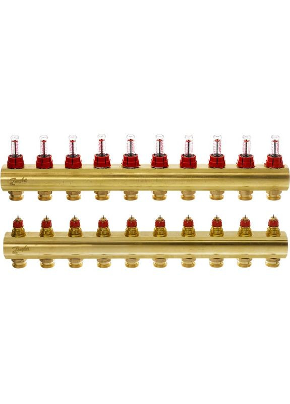 Распределительный коллектор FHF-F с расходомерами 10+10 (088U0530) Danfoss (322938254)