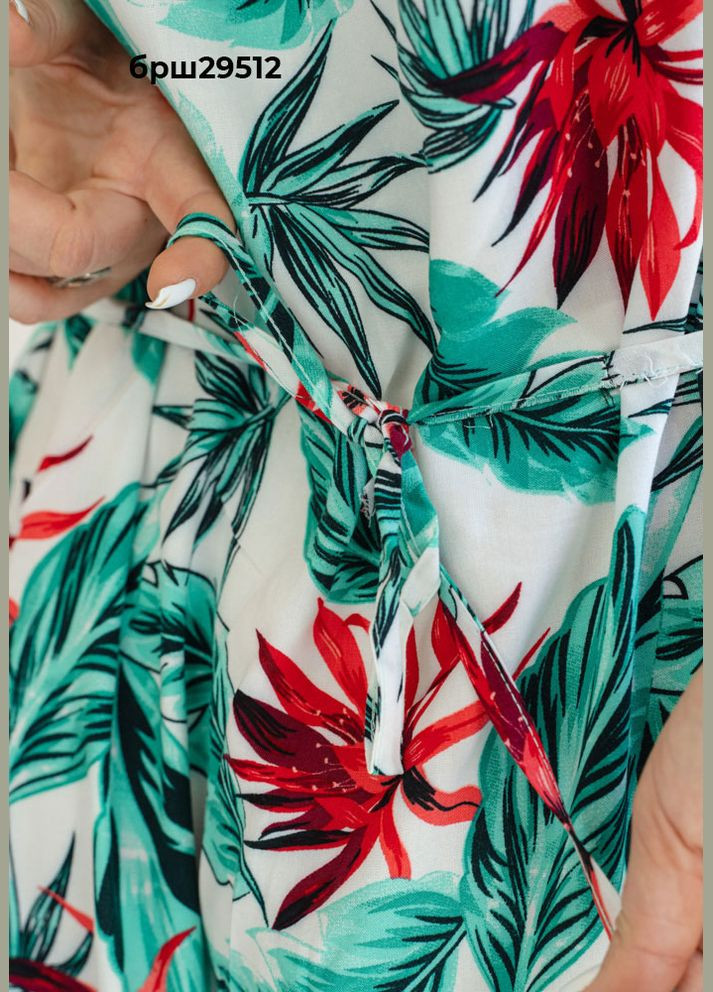 Прозрачное женское платье с короткими рукавами BOYRAZ