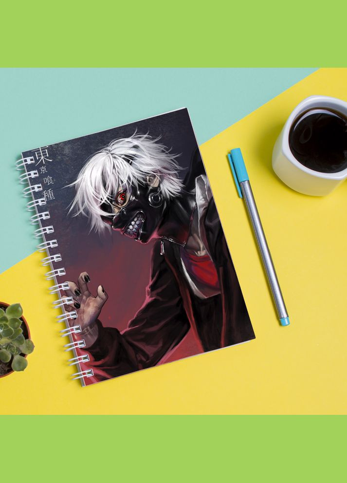 Скетчбук Sketchbook (блокнот) для малювання з принтом Tokyo Ghoul - Токійський гуль 14 Кавун блокнот для малювання (316132879)