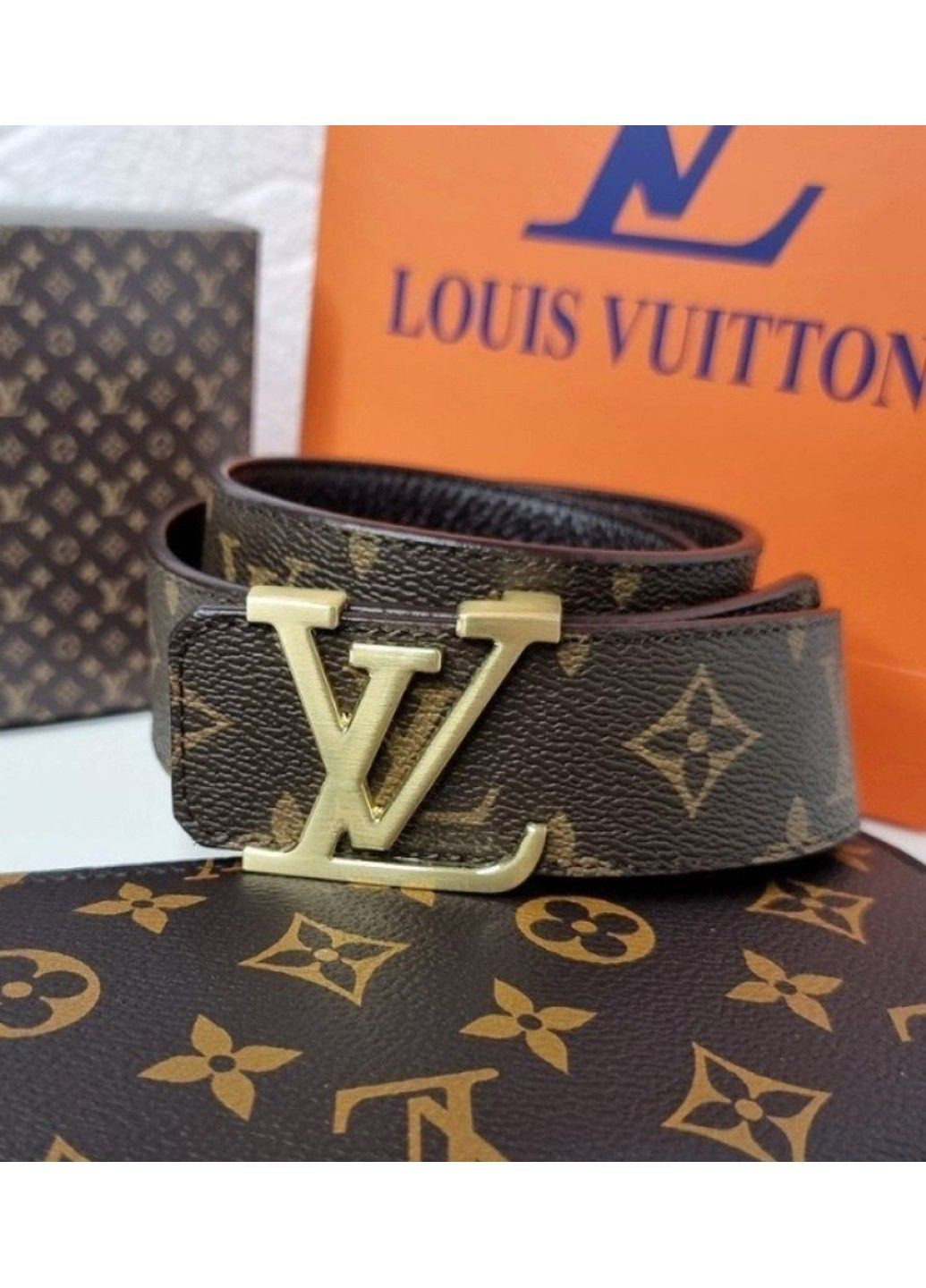 Кожаный ремень Louis Vuitton brown унисекс 42742_27 Celine (296776972)