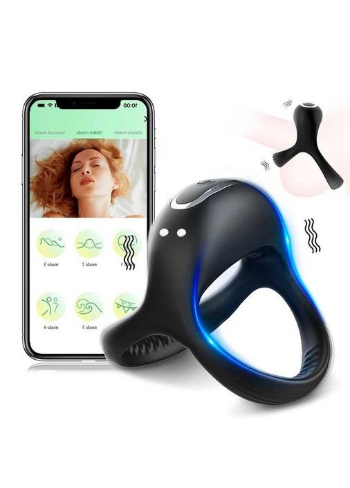 Ерекційне смарт кільце "Love Spouse" для пеніса та мошонки K000846 No Brand (366887833)