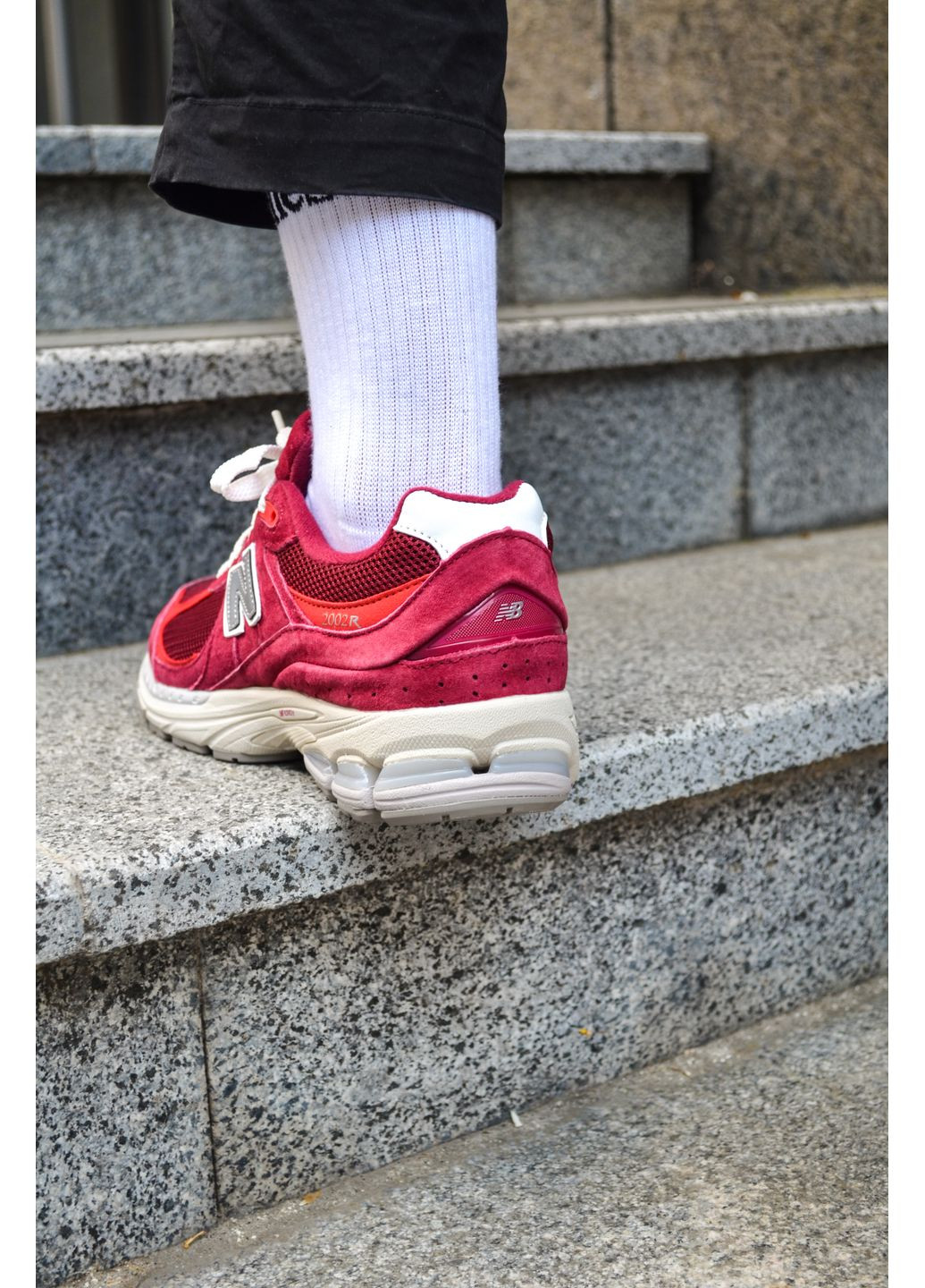 Комбіновані Осінні кросівки чоловічі new balance 2002r red нью беланс 2002r No Brand