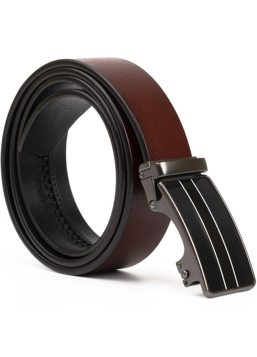Крепкий мужской ремень с автоматической пряжкой Vintage коричневый (sku_20210) No Brand (327819435)