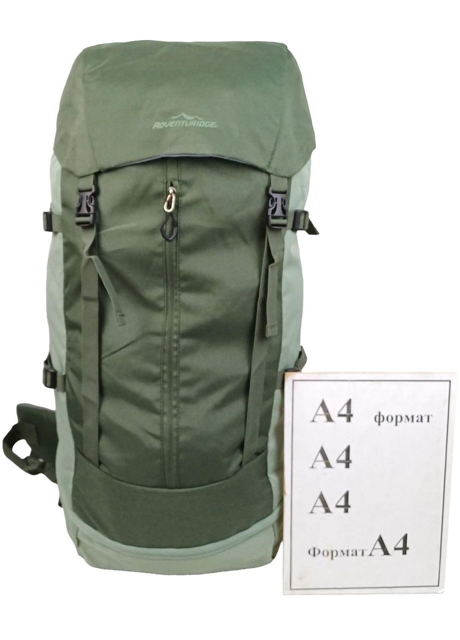 Рюкзак туристичний 45 л, хакі, легкий, з дощовиком та поясним ременем Adventuridge (372577268)