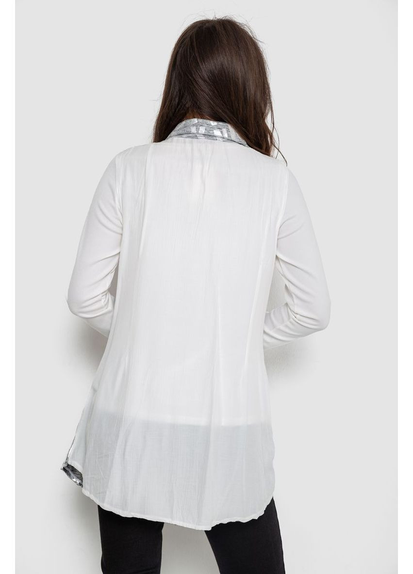 Сіра сукня на блискавці в комплекті з лонгслівом, колір сірий, 247r16959 Ager