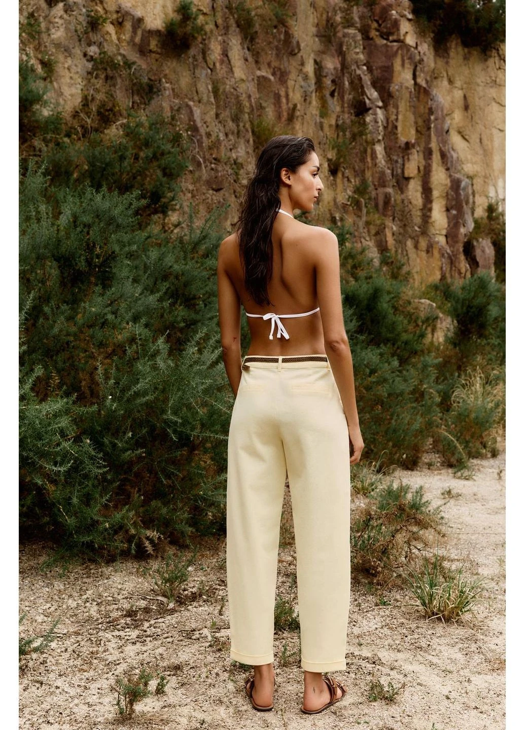 Штани чіноси жовті 2194/330 Zara (398915300)