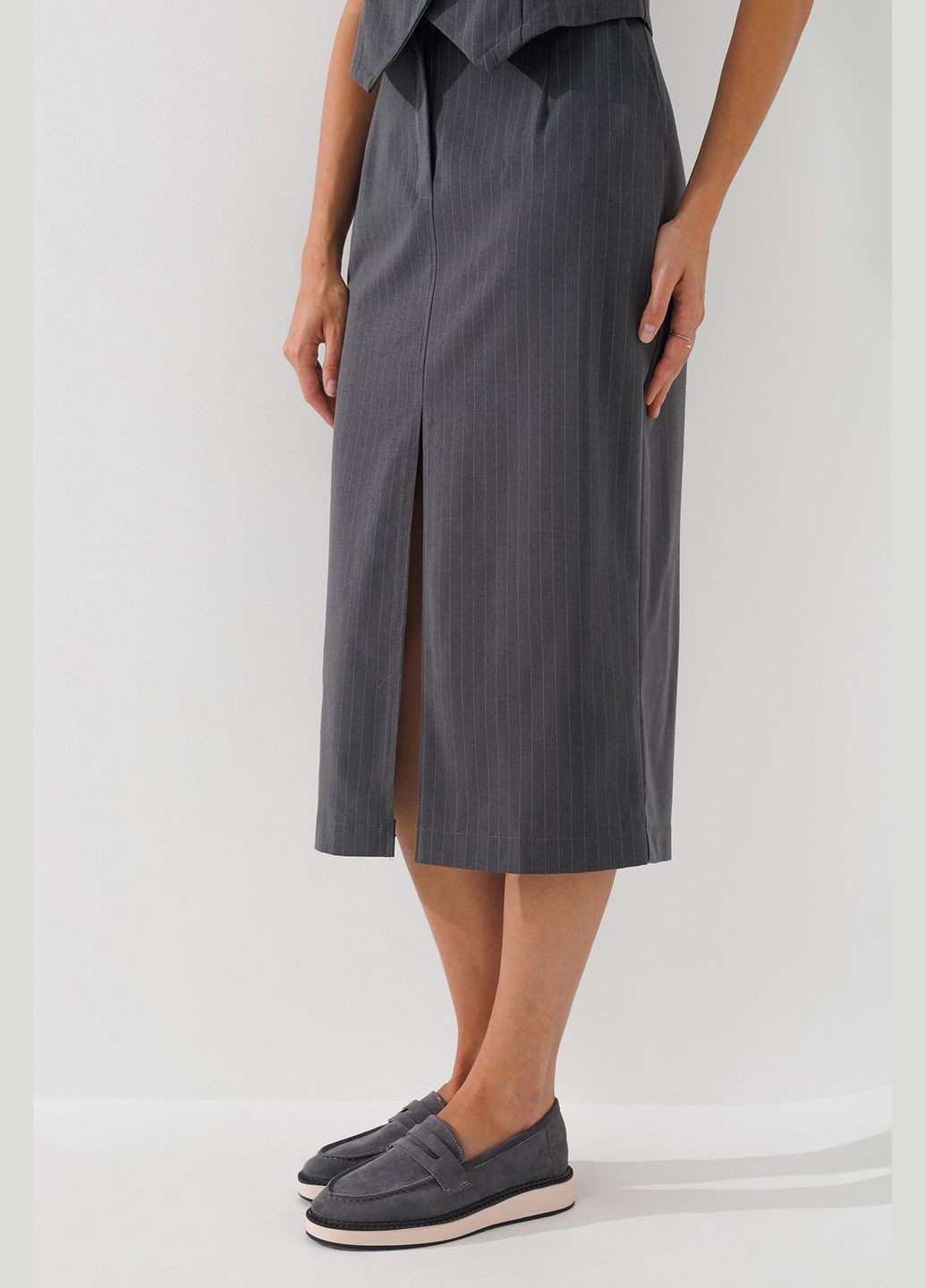 Серая юбка с узором женская 2430-k серый (2000990746306d) shop (2000990746306) On me