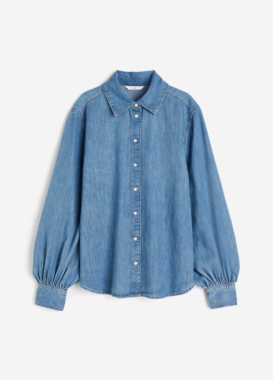 Голубая джинсовая блузка H&M