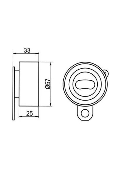 Ролик натяжний TOYOTA (вир-во ) GT80430 GMB (345761534)