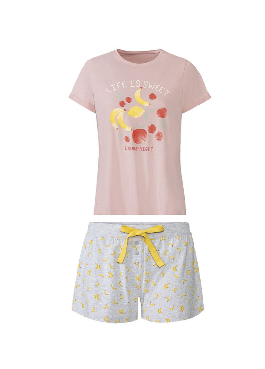 Комбинированная пижама (футболка и шорты) для женщины lidl 409994 Esmara