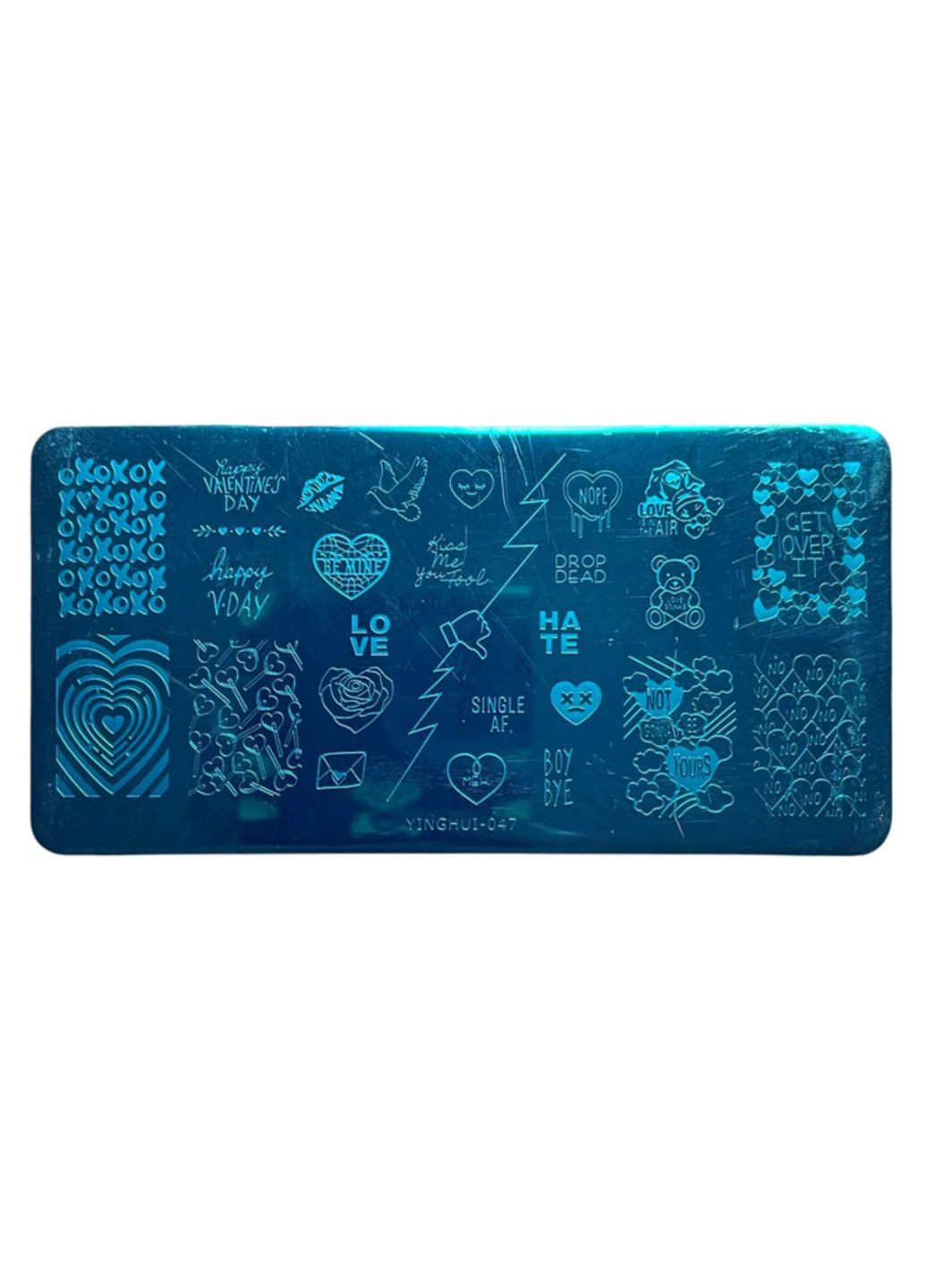 Пластина для стемпинга металлическая (12 см*6 см) Yinghui-047 No Brand (341537801)