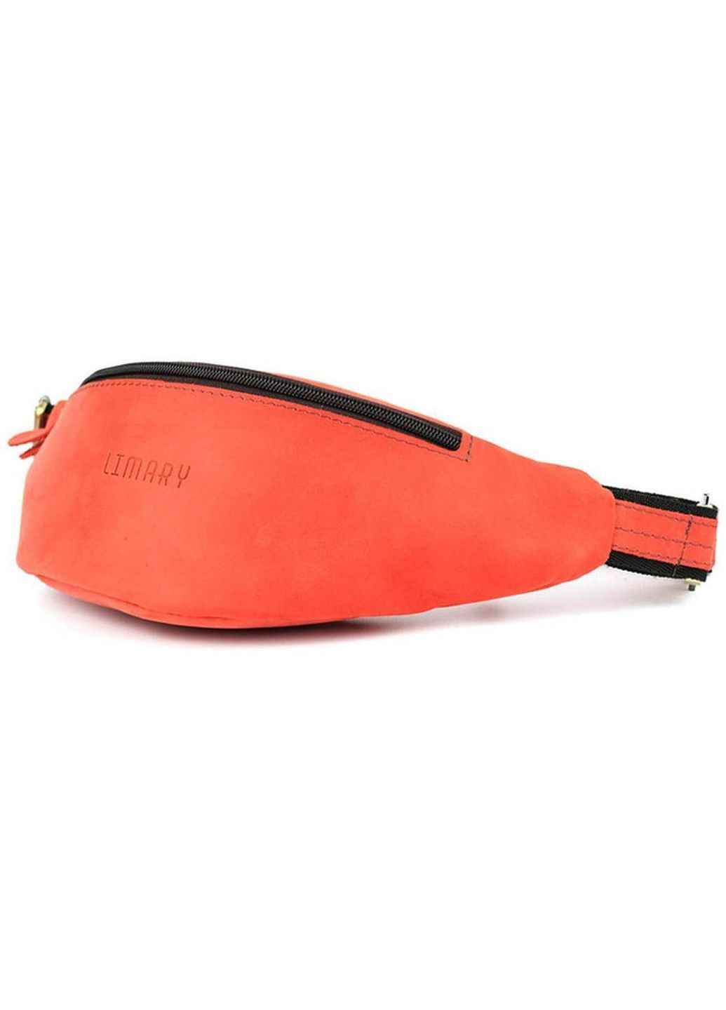 Спортивная сумка на пояс через плечо мужская из натуральной кожи Красный 35079 LIMARY (335013518)