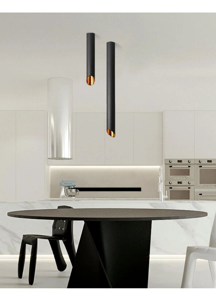 Люстра потолочная на 1 лампочку 27618 Черный 59х6х6 см. Sunnysky (324396387)