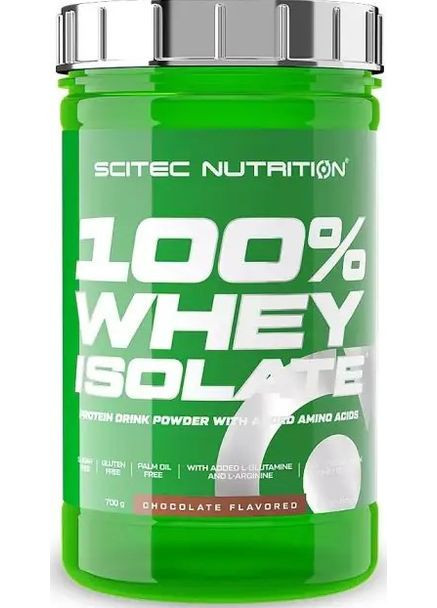100% Whey Isolate (700 гр.) (Chocolate) Scitec Nutrition (355889286)
