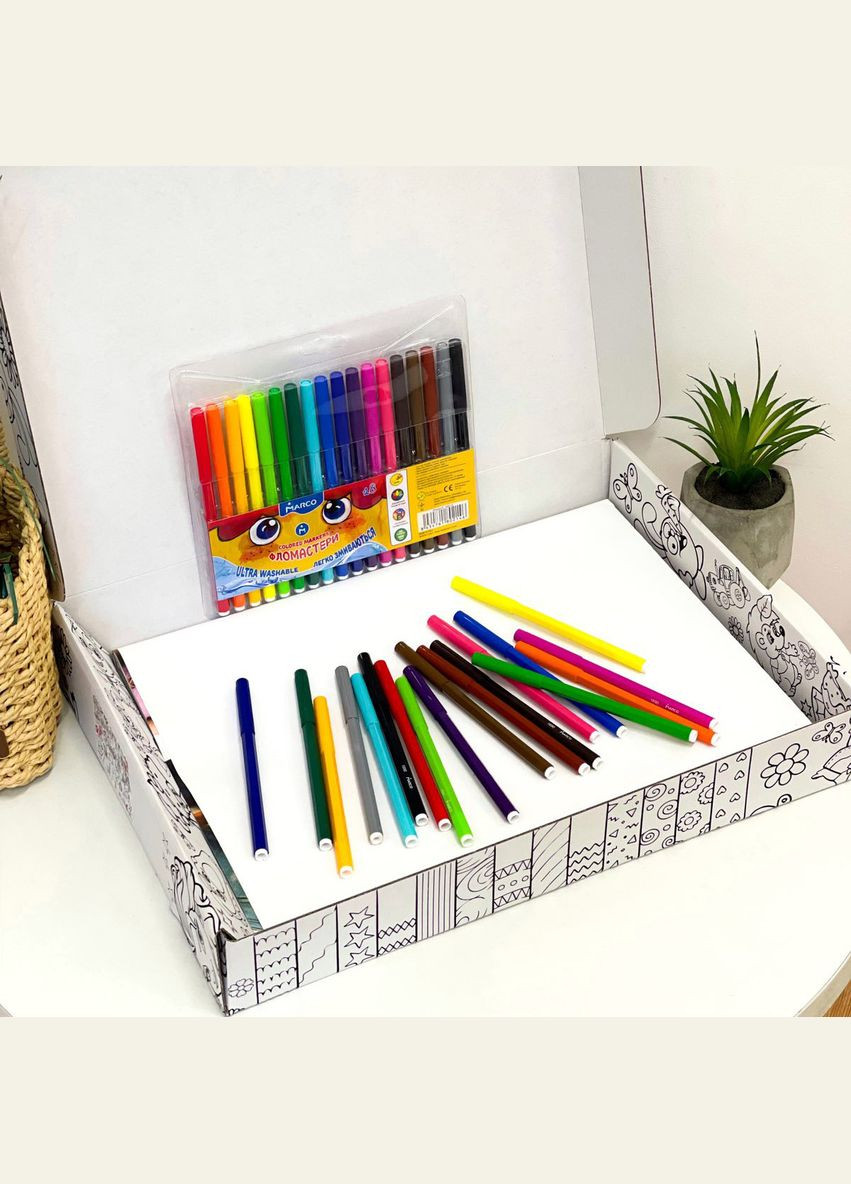 Розмальовка Майнкрафт / Minecraft, Мега велике розмальовка, набір з фломастерами, 120х150 см Кавун раскраска (316546326)