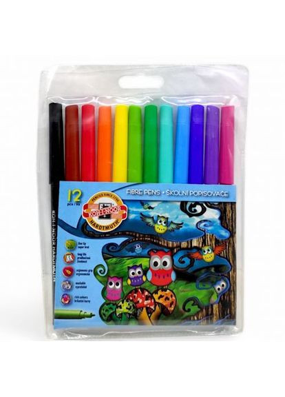Фломастери "Совенята", набір 12 кольорів MIC (361417988)