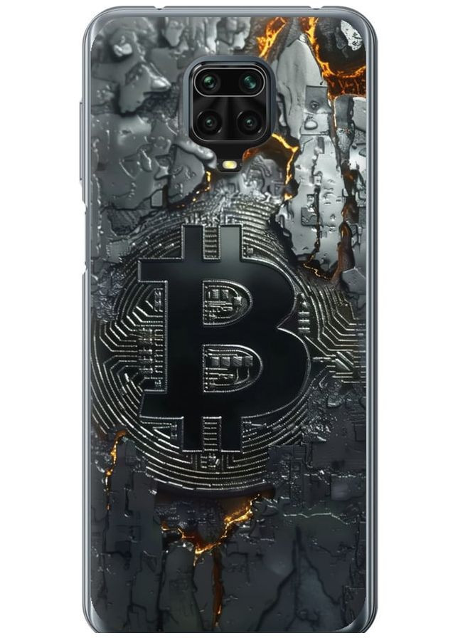 Силиконовый чехол 'Раскаленный биткойн' для Endorphone Xiaomi Redmi Note 9 Pro (366340478)