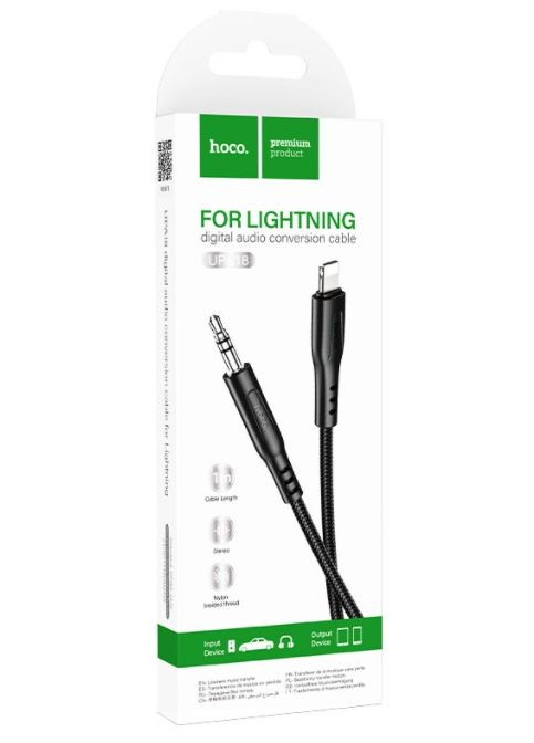 Кабель UPA18 Digital Audio Conversion Cable for Lightning Black Hoco (297453059)