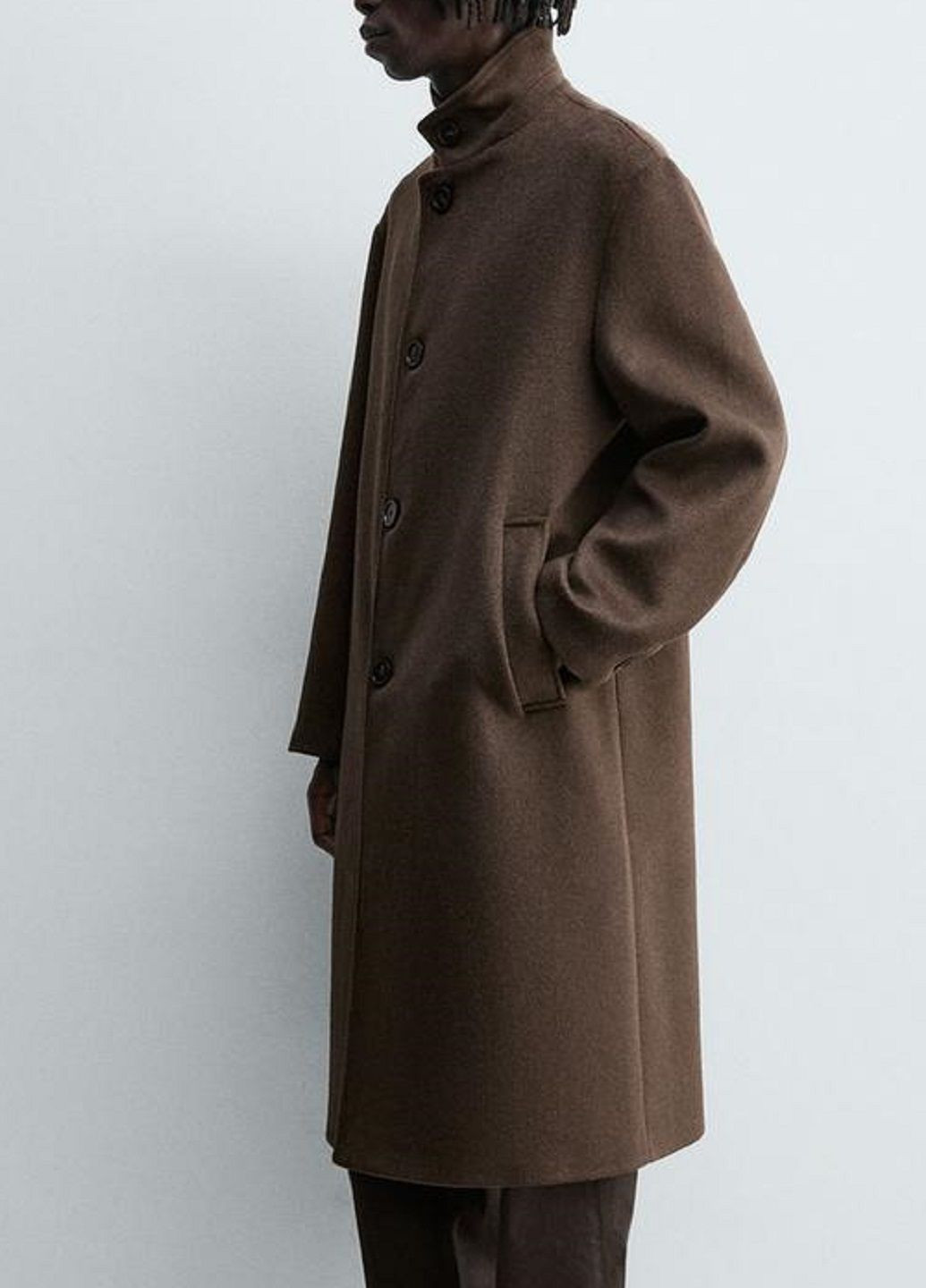 Коричневое демисезонное Пальто Zara