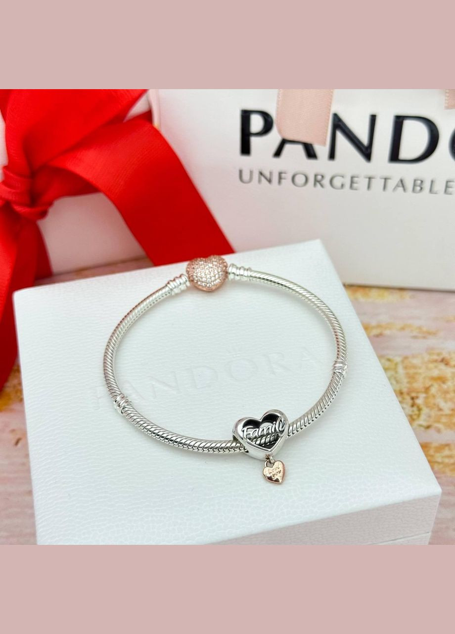 Срібна намистина Люблю тебе, сімя No Brand (330768595)