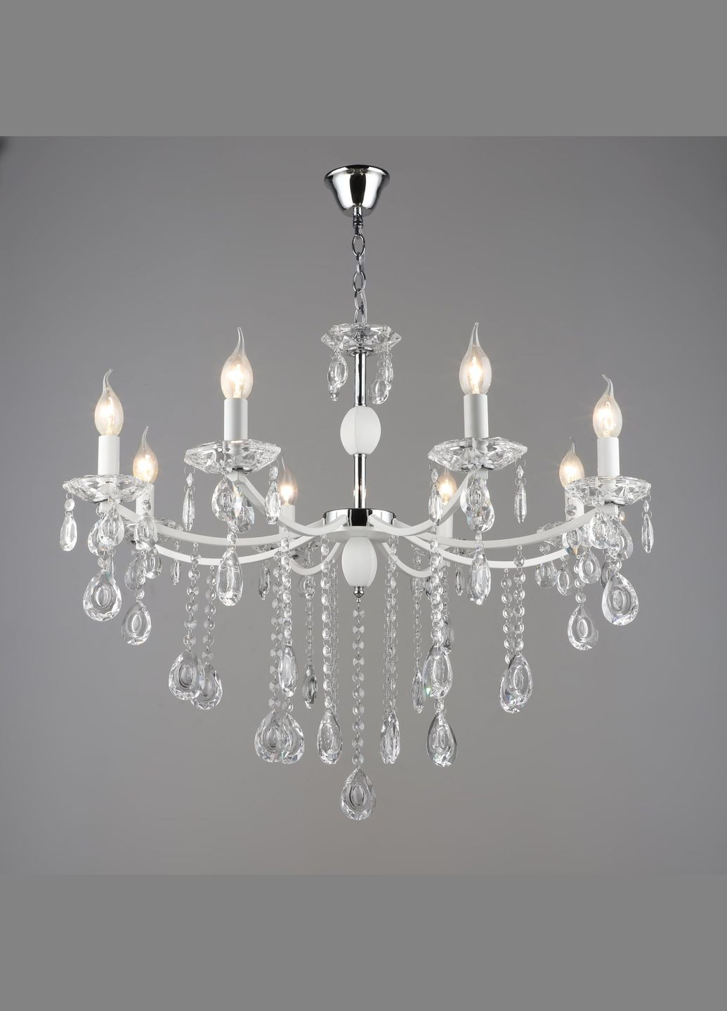 Люстра классическая A4461/8 белый+хром Valeso (353747034)