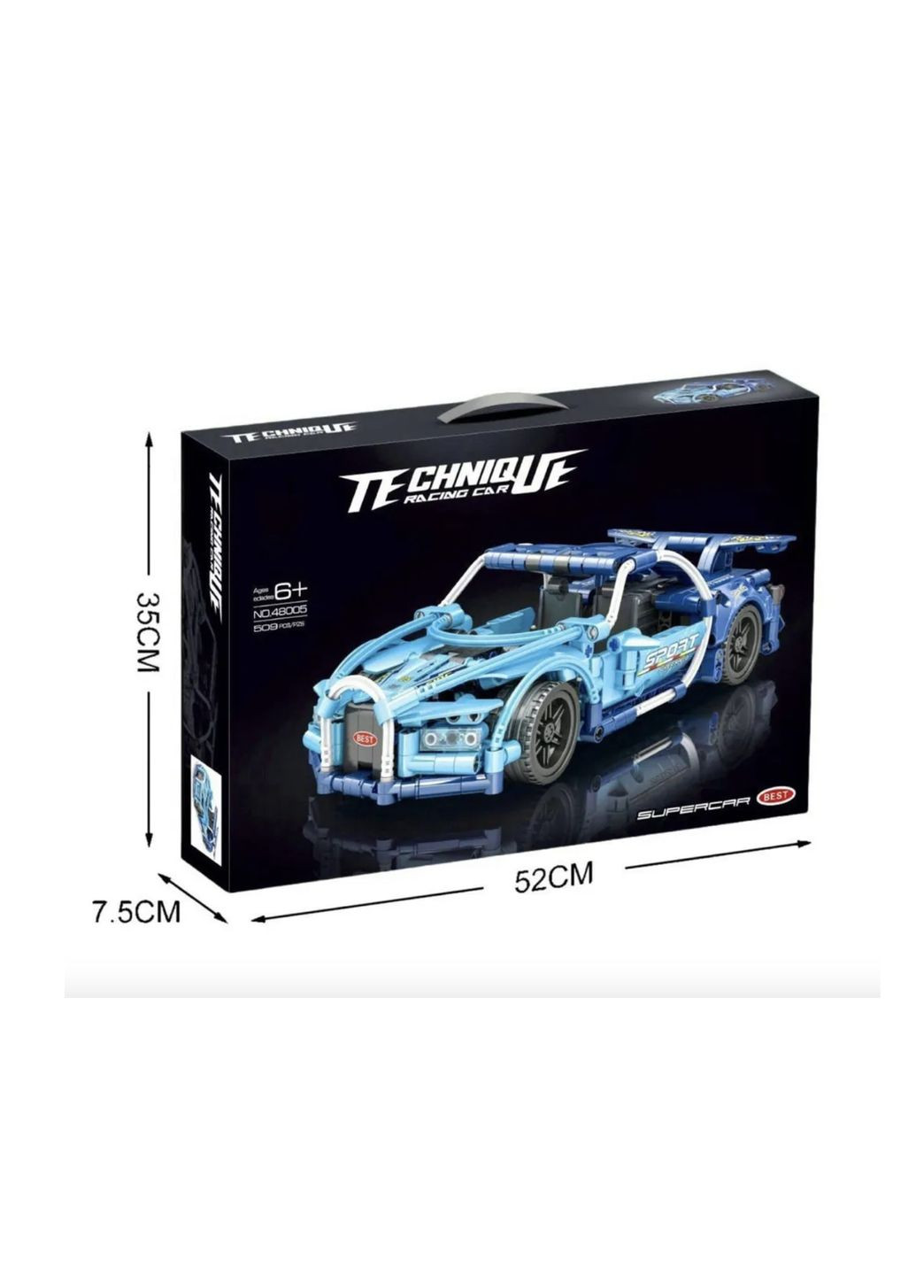 Конструктор машина "Bugatti Chiron" 509 деталей Bella (350627709)