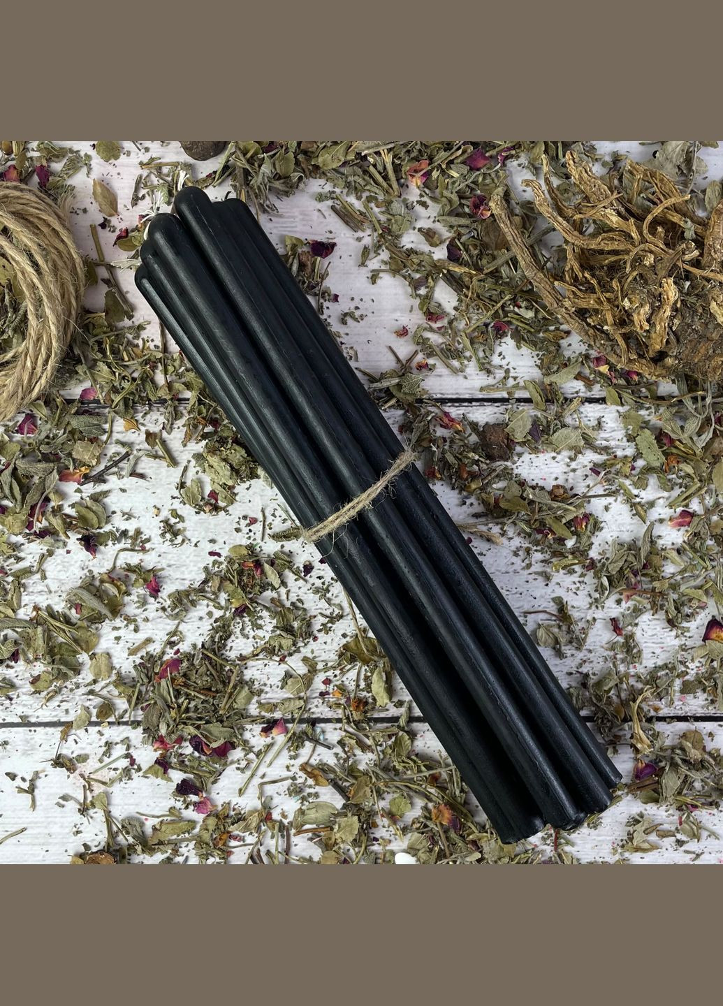 Черные восковые свечи 27 см 5Candles (322244344)