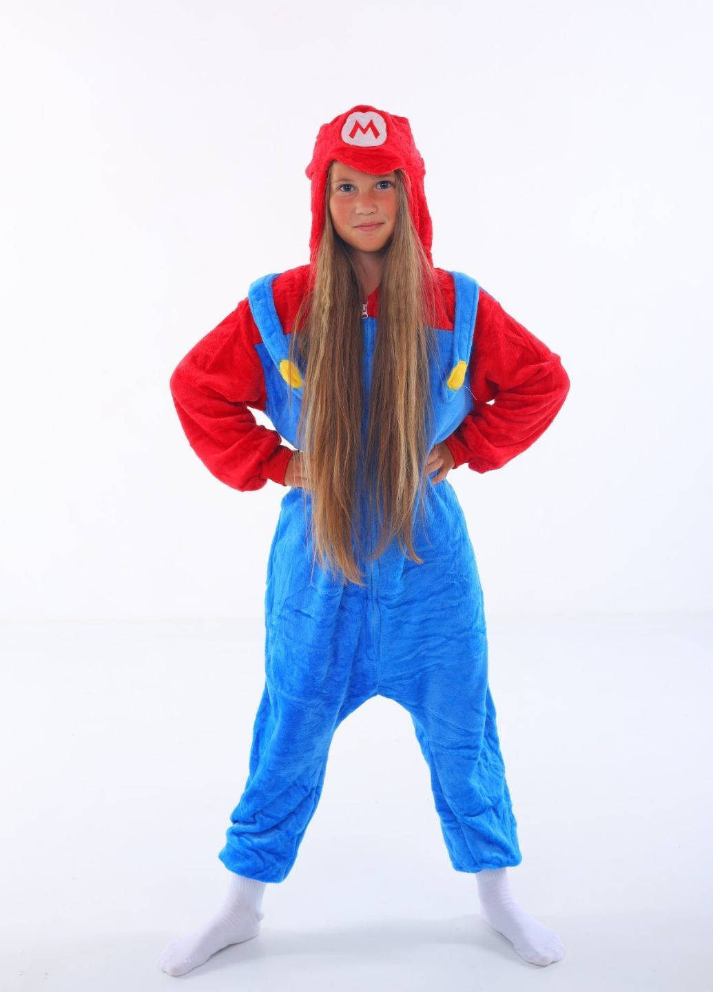 Детская кигуруми Супер Марио с капюшоном-кепкой и молнией My Kigu (364860623)