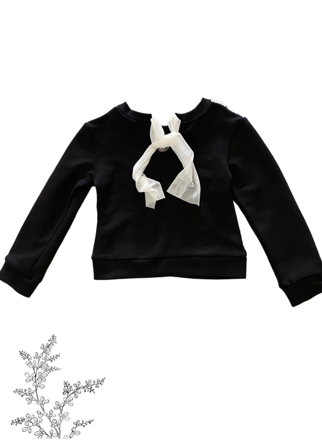 Чорно-білий демісезонний костюм для дівчинки Baby Angel