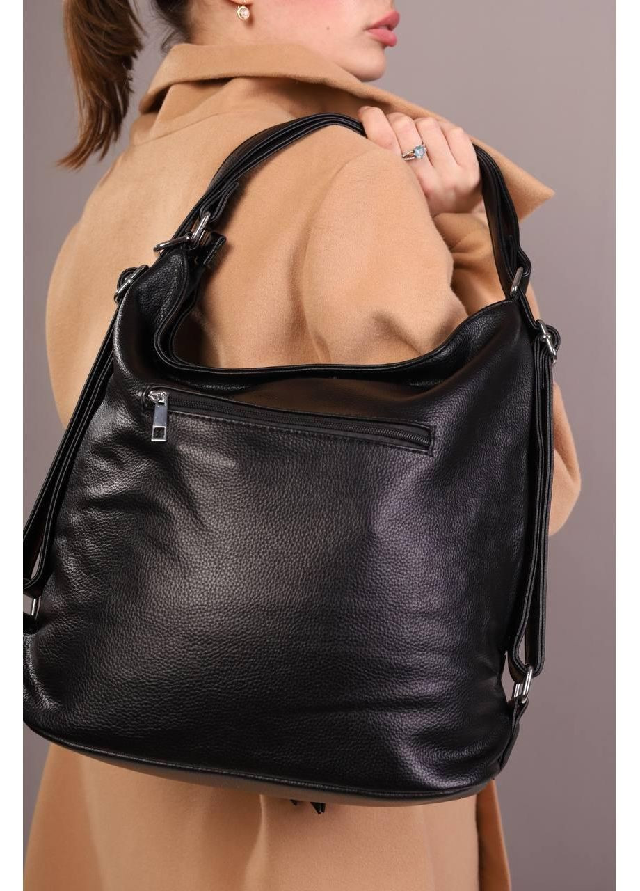 Сумка жіноча чорна містка No Brand Сумка шоппер (362588520)