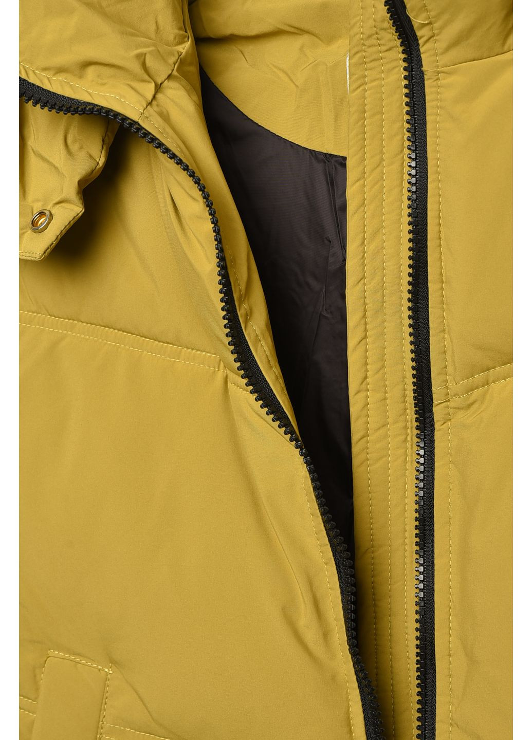 Горчичная демисезонная куртка подростковая для мальчика горчичного цвета Let's Shop