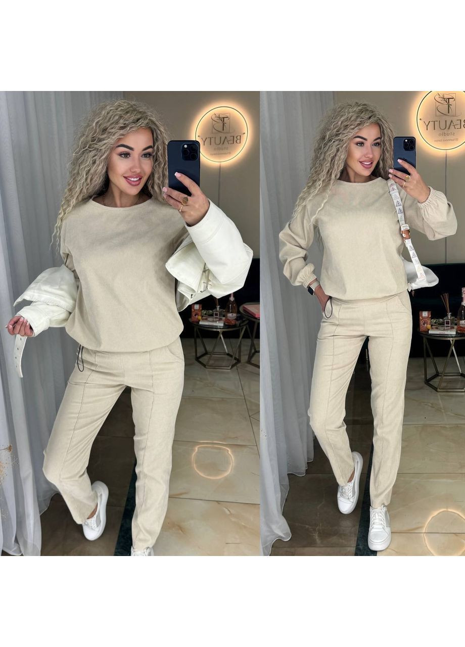 Костюм вельвет х|б м'яка текстурна тканина No Brand (370347999)