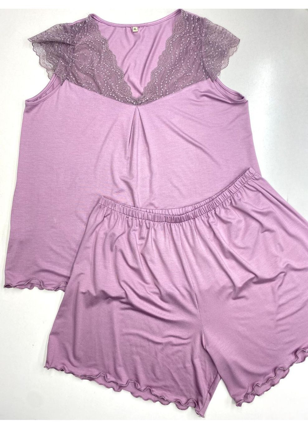 Рожево-лілова всесезон піжама на кожен день пф1250 фрезовий зі світлим MiaNaGreen