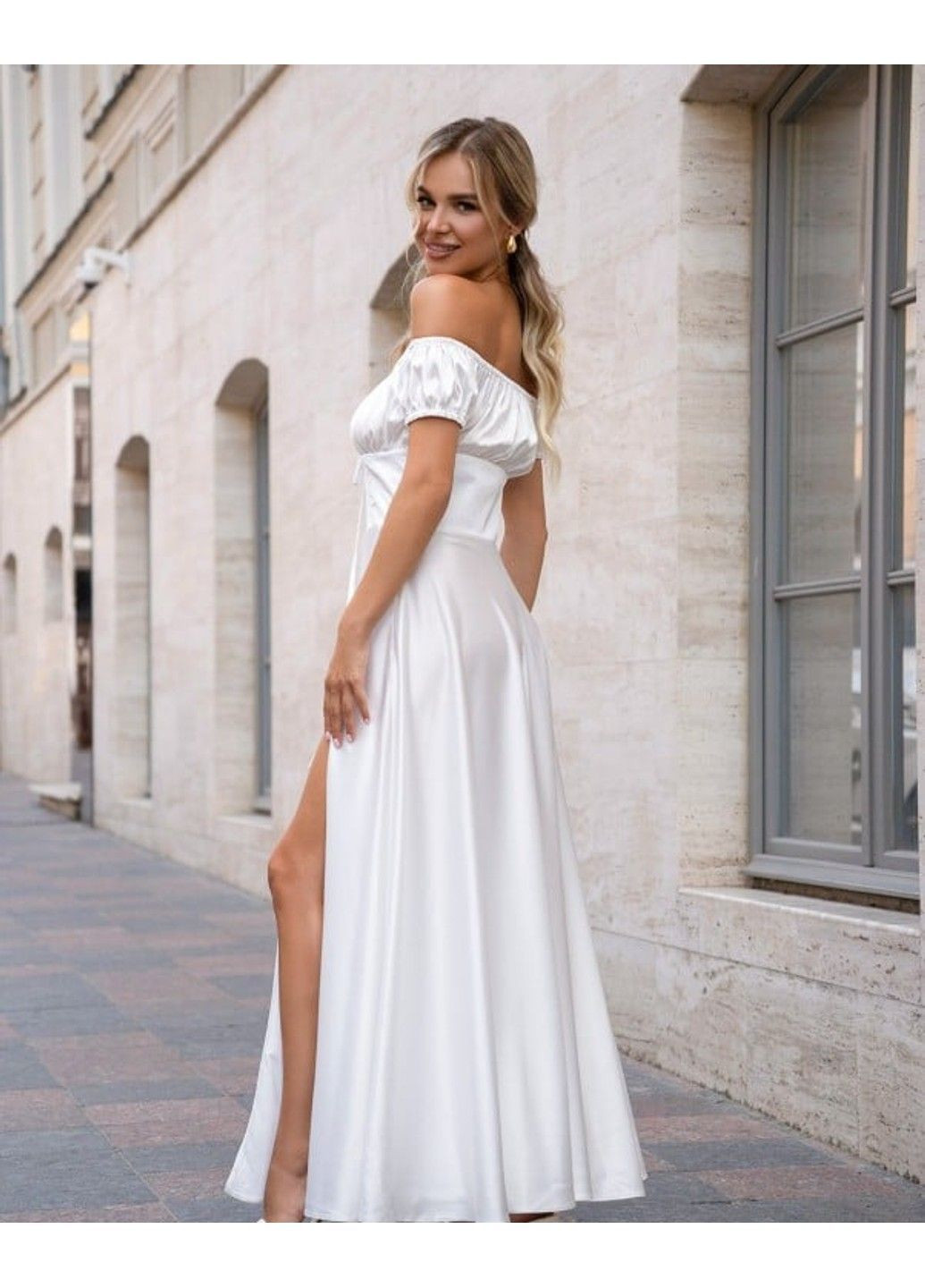 Молочна повсякденний сукні 14755 молочний ISSA PLUS