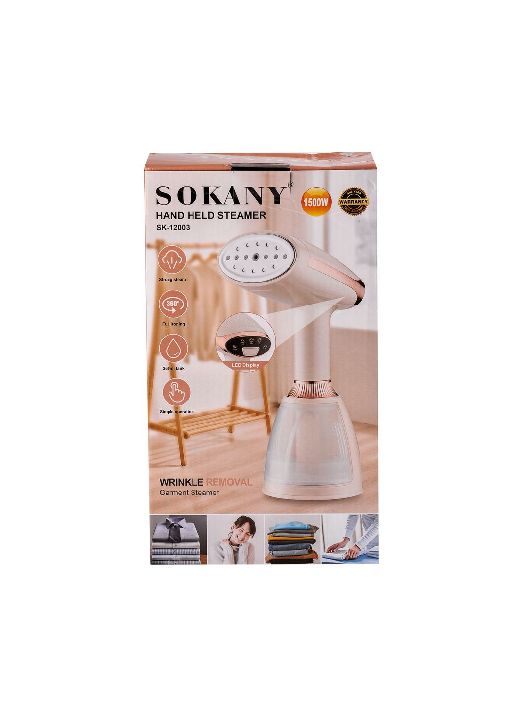 Ручний відпарювач SK-12003 1500 Вт, Sokany (324071329)