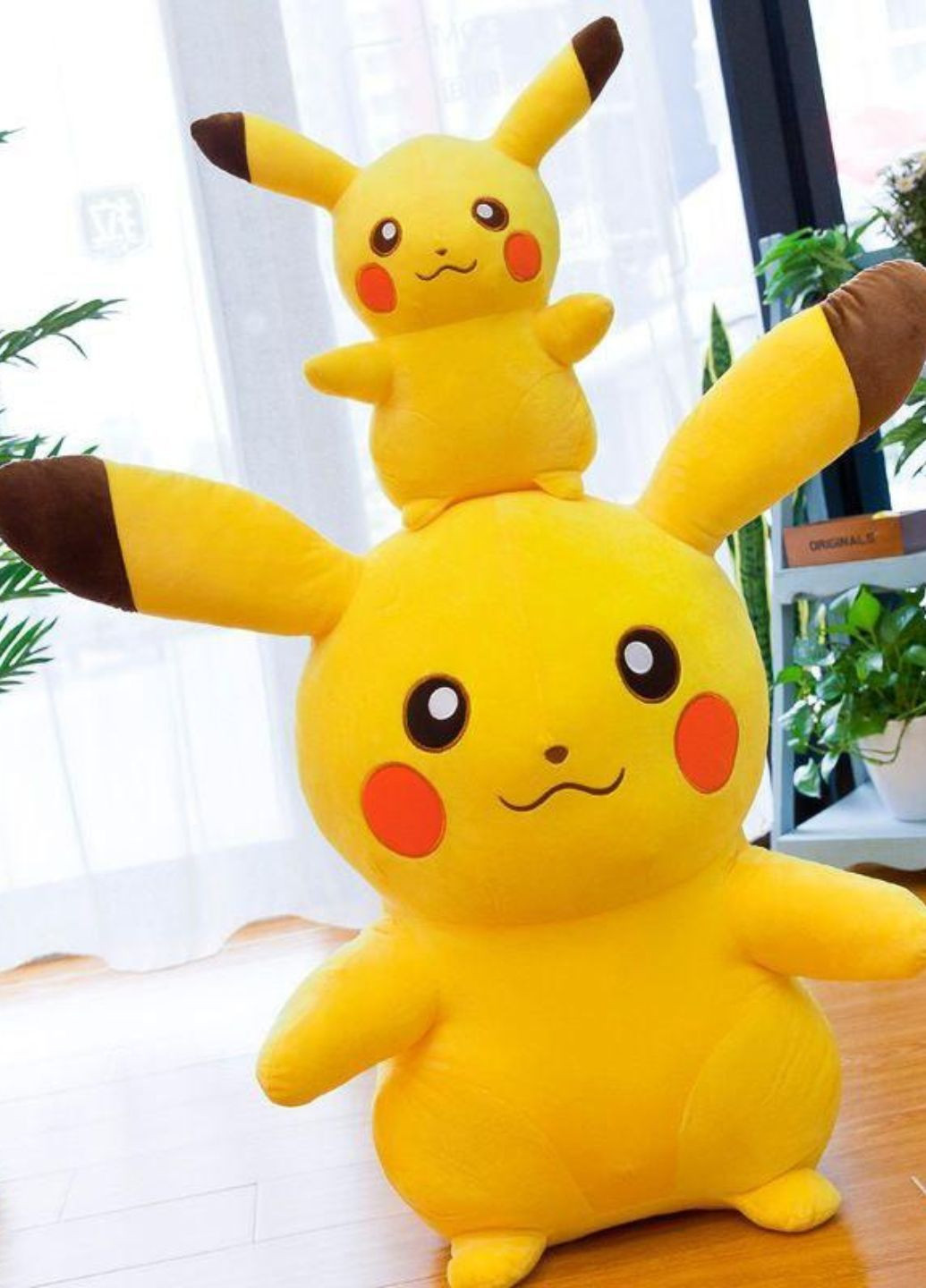 Велика м'яка іграшка Пікачу 120 см плюшева для обіймів My Kigu (369931698)