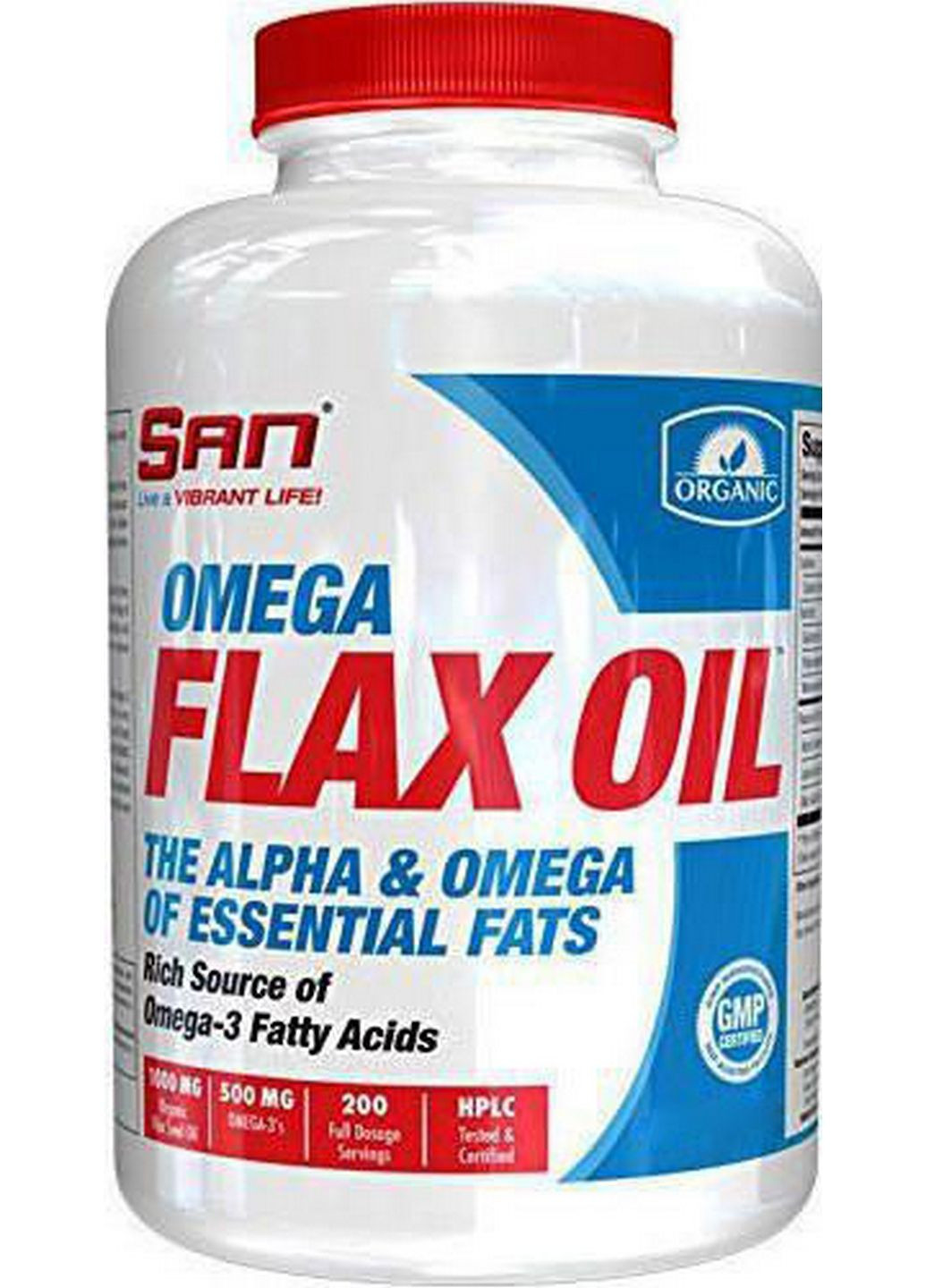 Жирные кислоты Omega Flax Oil, 200 капсул San (293339053)