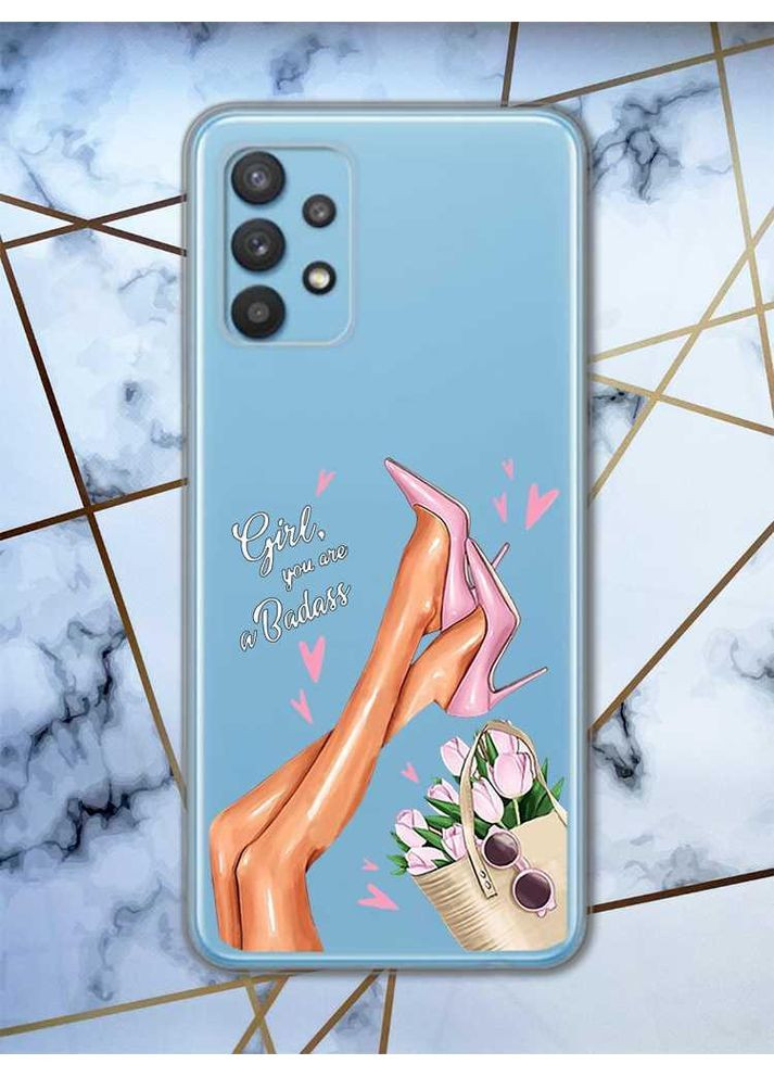 Чехол на Samsung Galaxy A32 рельефный дизайн Ножки принт 62 Creative (359484208)