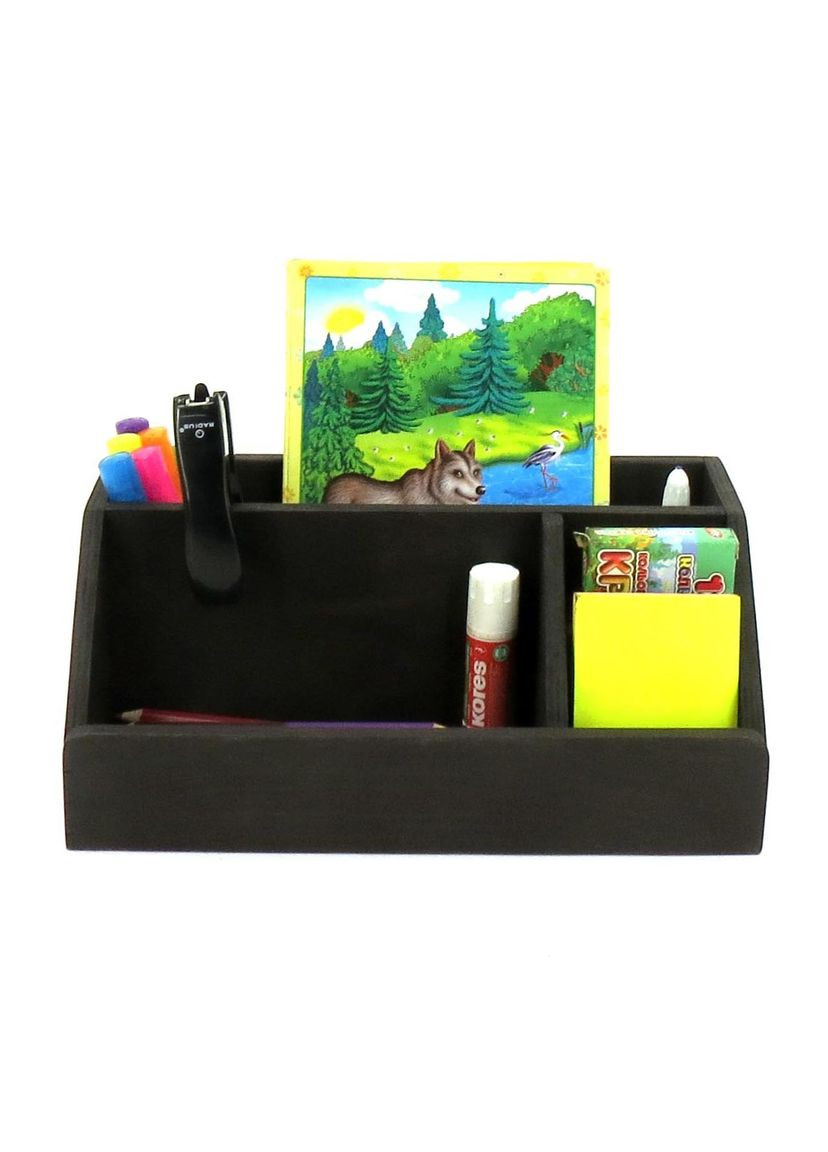 Настольный органайзер из дерева Ладлоу венге (КНЦ-002112) No Brand (328230167)