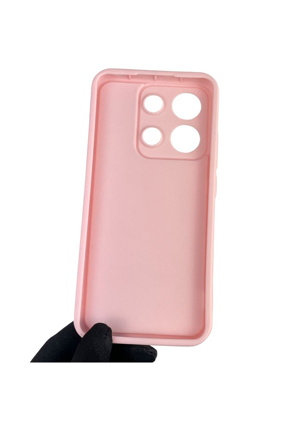 Чехол силиконовый Soft Touch для Redmi Note 13 4G розовый (Полная защита камеры) Xiaomi (366390677)