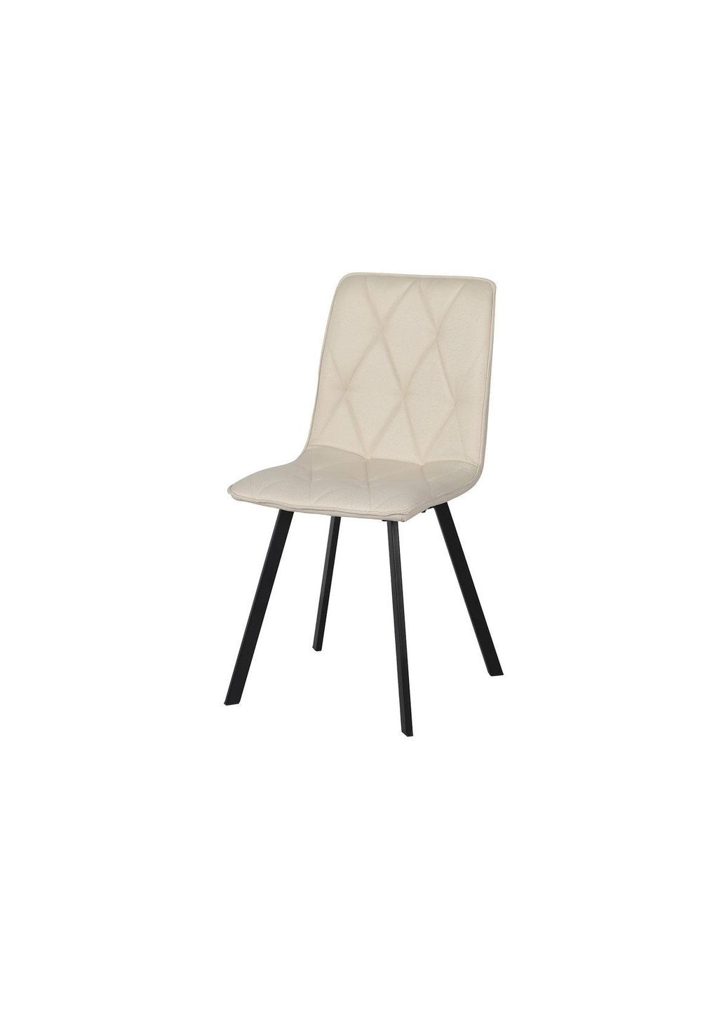 Стілець COREY TEX чорний каркас/кремовий тк. Intarsio (365461304)