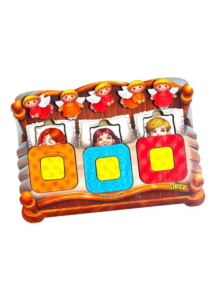 Дидактическая игра для детей "Малыши в кроватке" PSD303 (ПСД303) Ubumblebees (364131101)